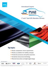 Piae Plastics in Automotive Engineering PIAE EUROPE - VDI nachrichten