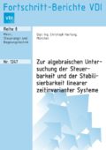 Zur algebraischen Untersuchung der Steuerbarkeit und der Stabilisierbarkeit linearer zeitinvarianter Systeme