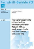 The hierarchical finite cell method for nonlinear problems: Moment fitting quadratures, basis function removel, and remeshing