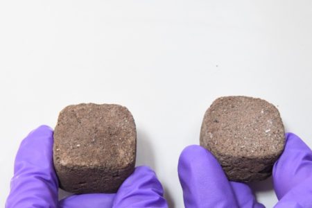 Bakterien bauen Ziegel aus Marssand