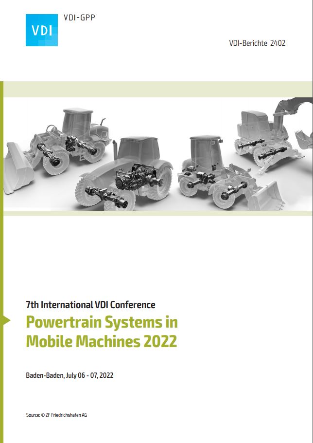 Powertrain Systems in Mobile Machines 2022 VDI nachrichten