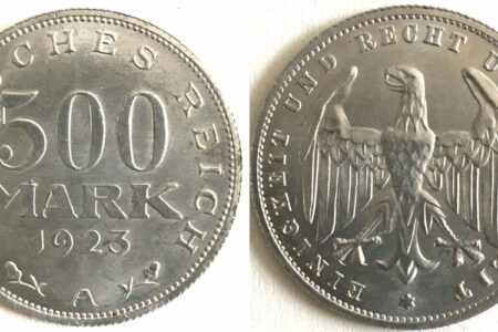 Historische Münzen zeugen von der Hyperinflation des Jahres 1923