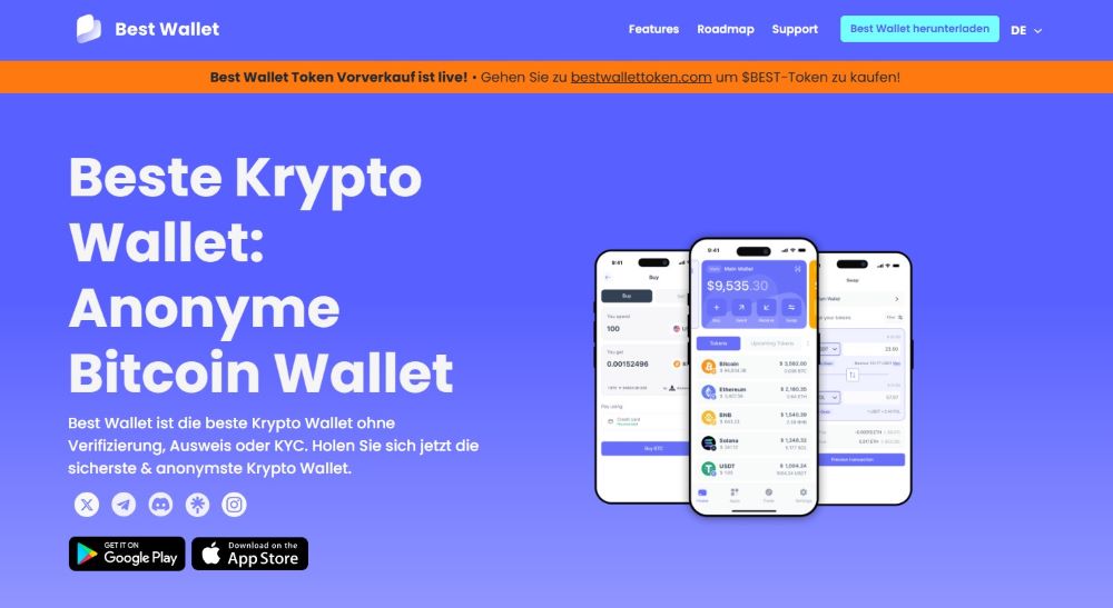 Best Wallet - die vielseitige Wallet ohne KYC