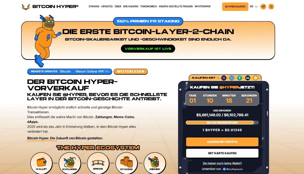 Bitcoin Hyper Homepage