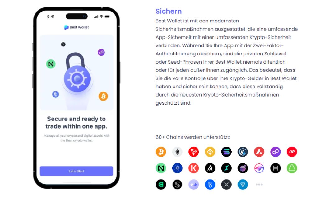 Wallet einrichten und absichern