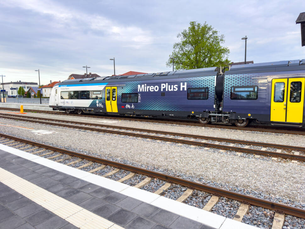 Hydrogen train Mireo Plus H in Marktoberdorf, Bavaria