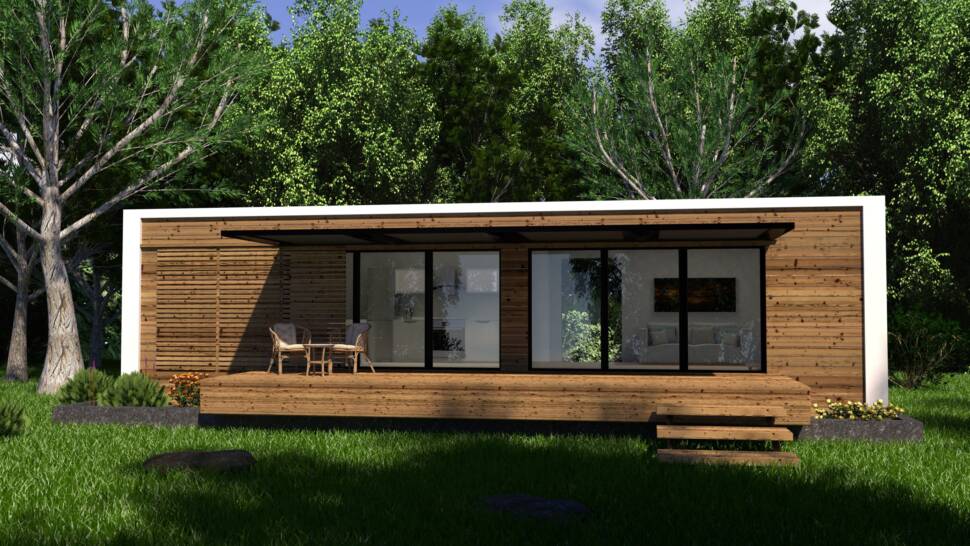tiny house in the woods