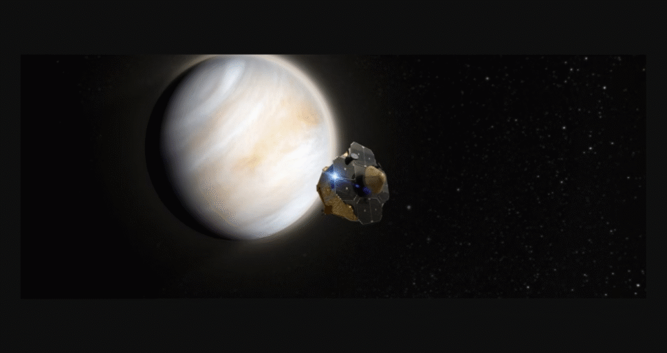 Eine Sonde soll durch die Atmosphäre der Venus absteigen und dabei die Bedingugnen für Leben erforschen.