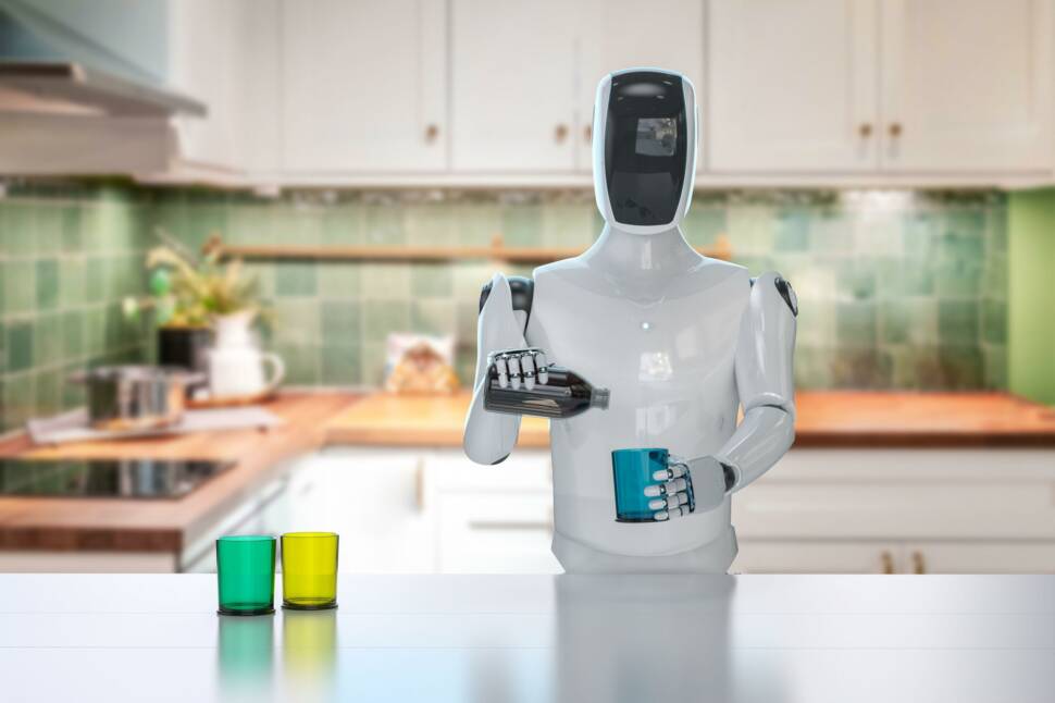 Heimroboter in einer Küche