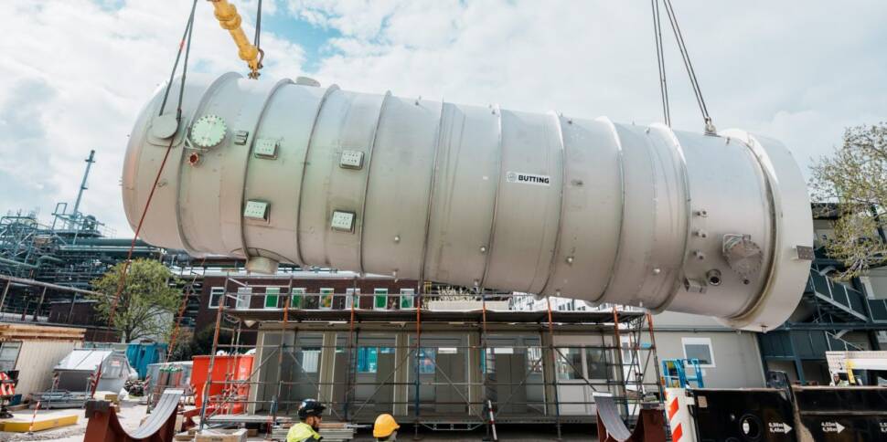 Das Kernstück der BASF-Großwärmepumpe